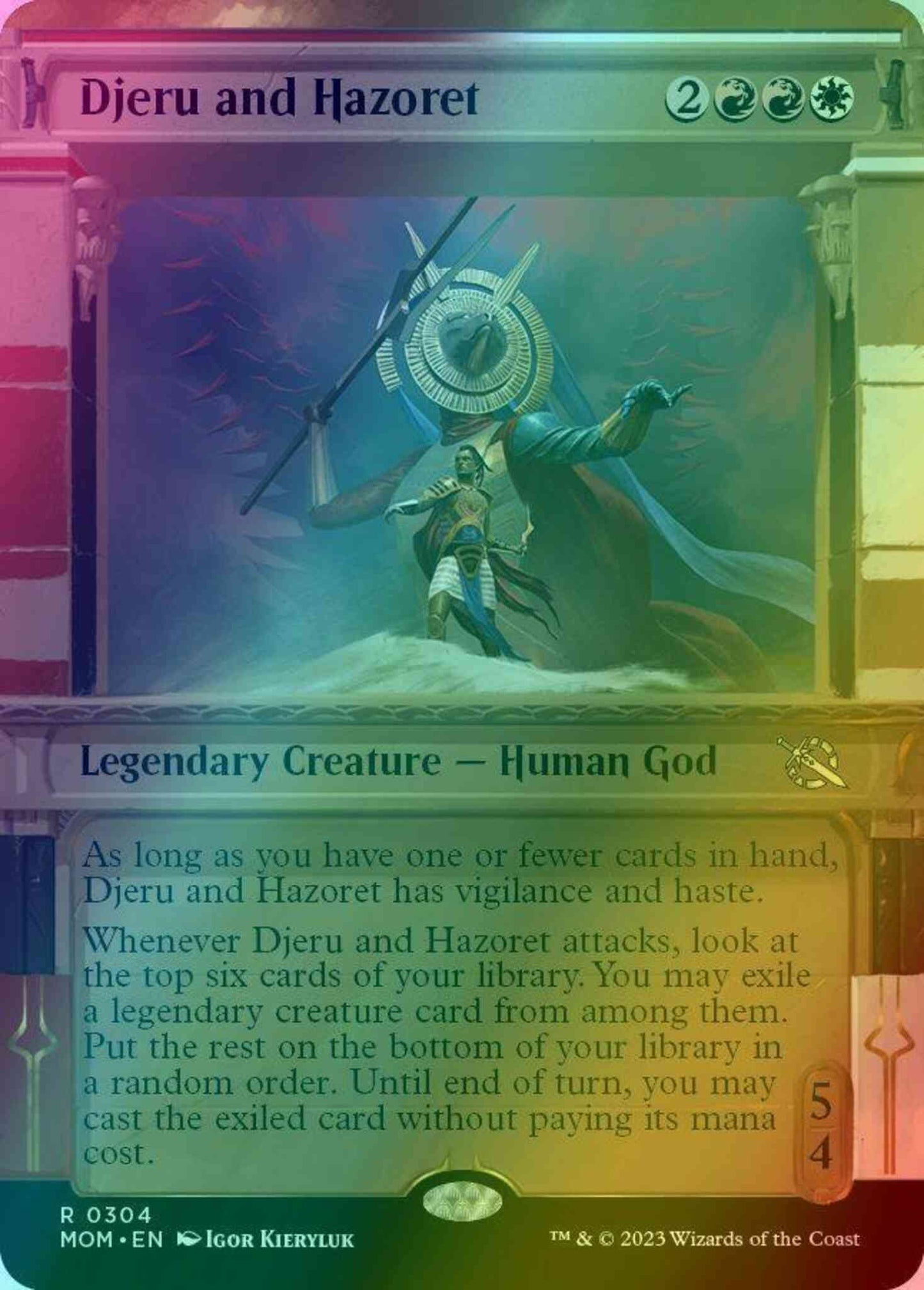 Djeru and Hazoret [304] [Planar Showcase] [March of the Machine] [Foil]