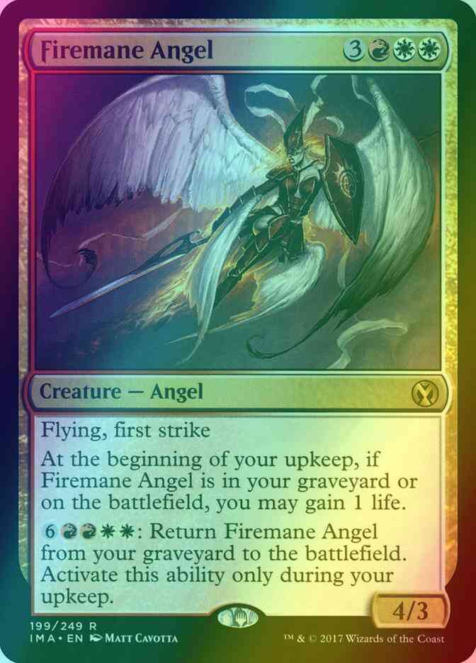 Firemane Angel [199] [Iconic Masters] [Foil]