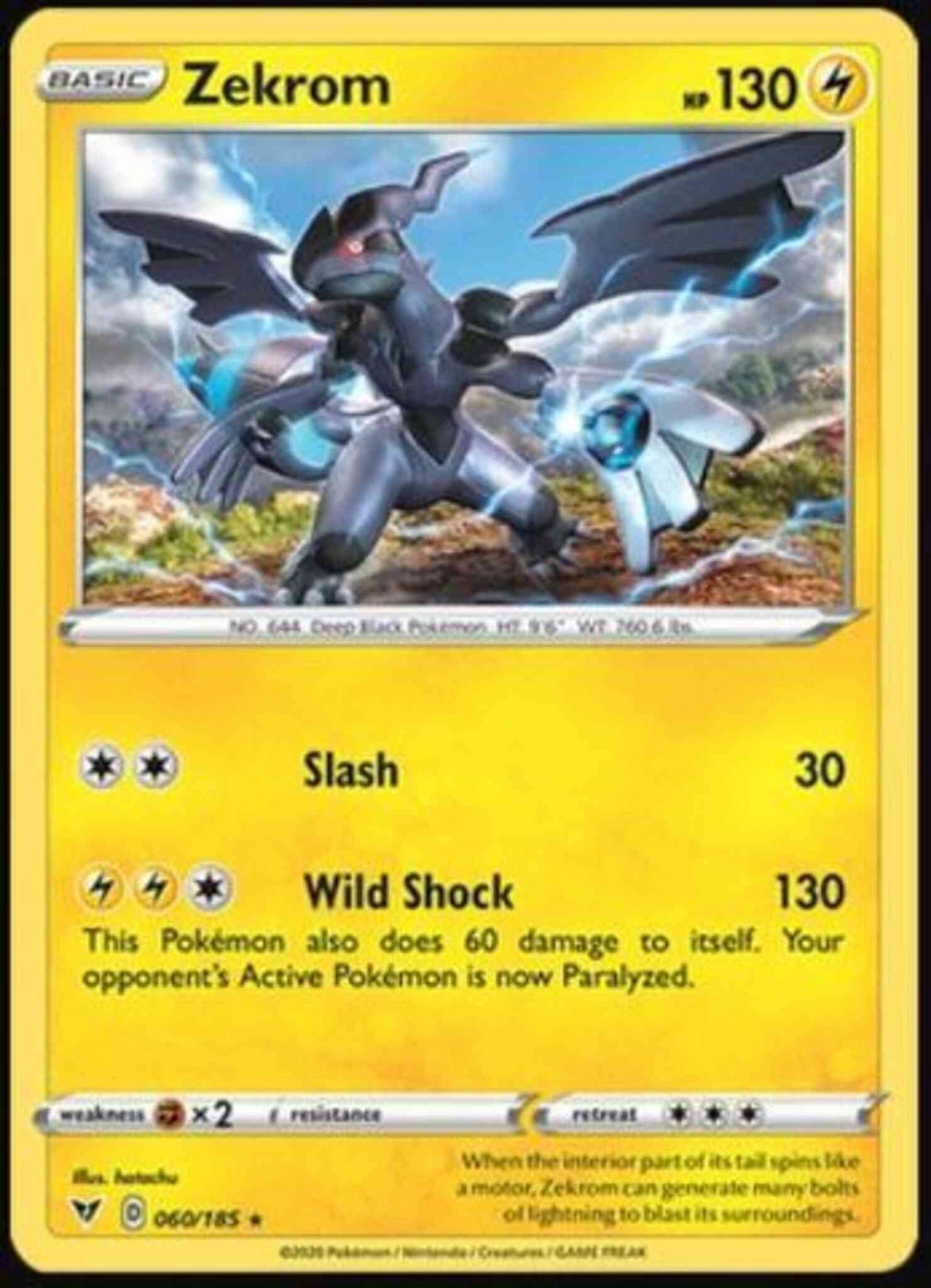 Zekrom - 060/185 - Rare Holo [swsh4-060] [Holo]