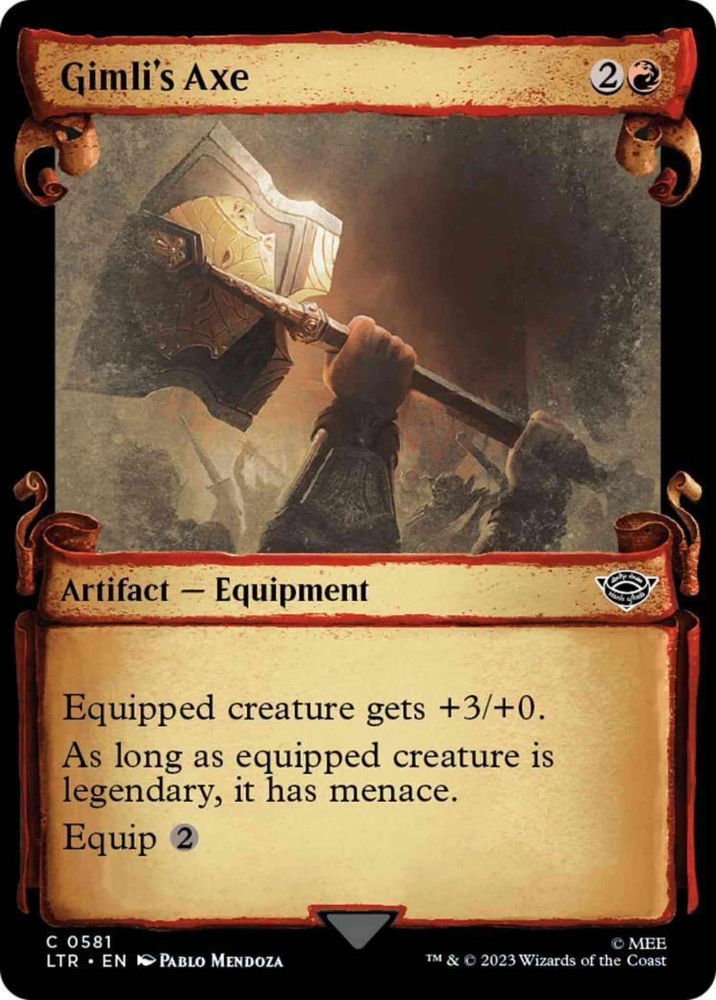 Gimli's Axe [581] [Scrolls Showcase] [The Lord of the Rings: Tales of Middle-earth] [Non-Foil]