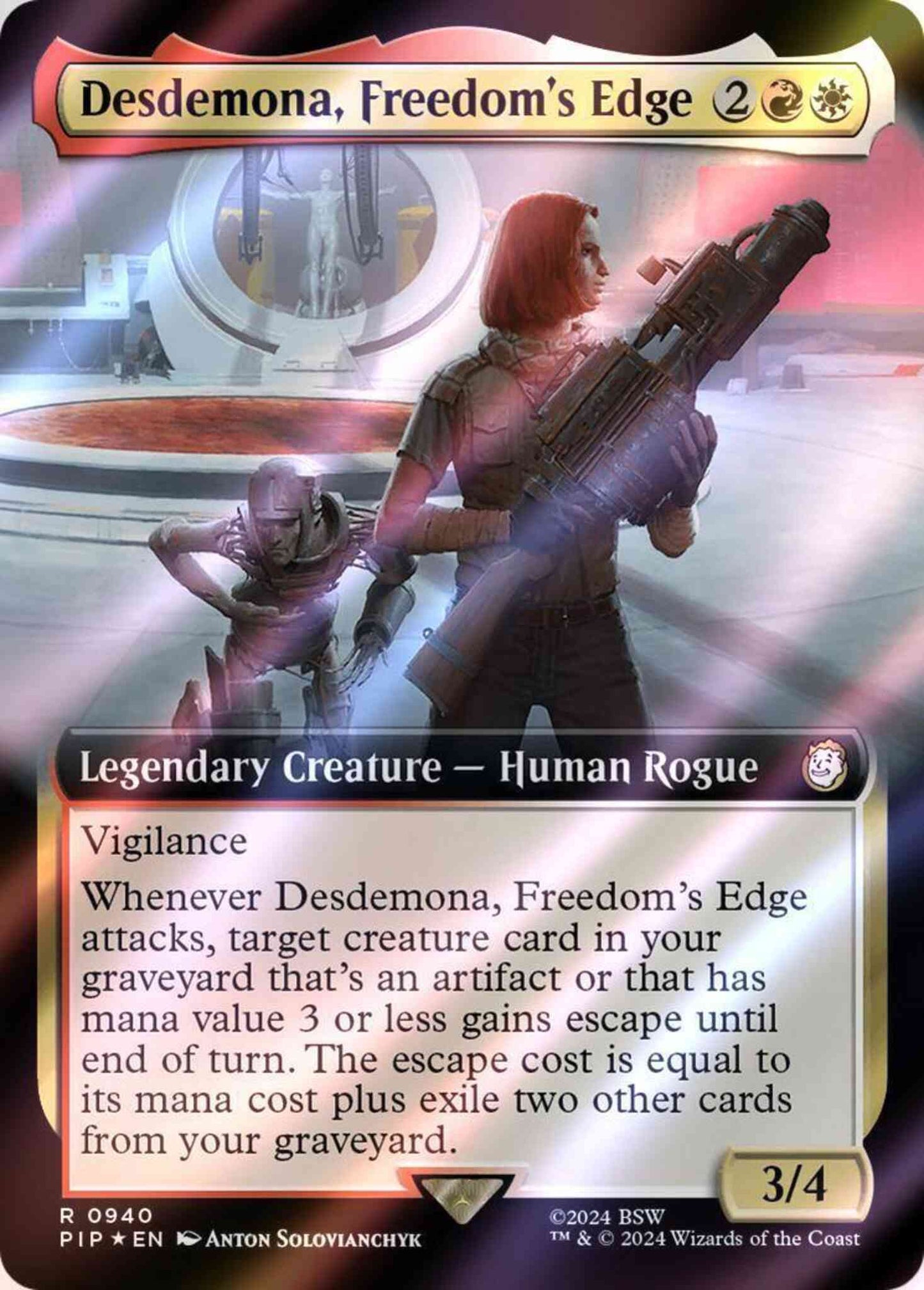 Desdemona, Freedom's Edge [940] [Extended Art] [Fallout] [Surge Foil]