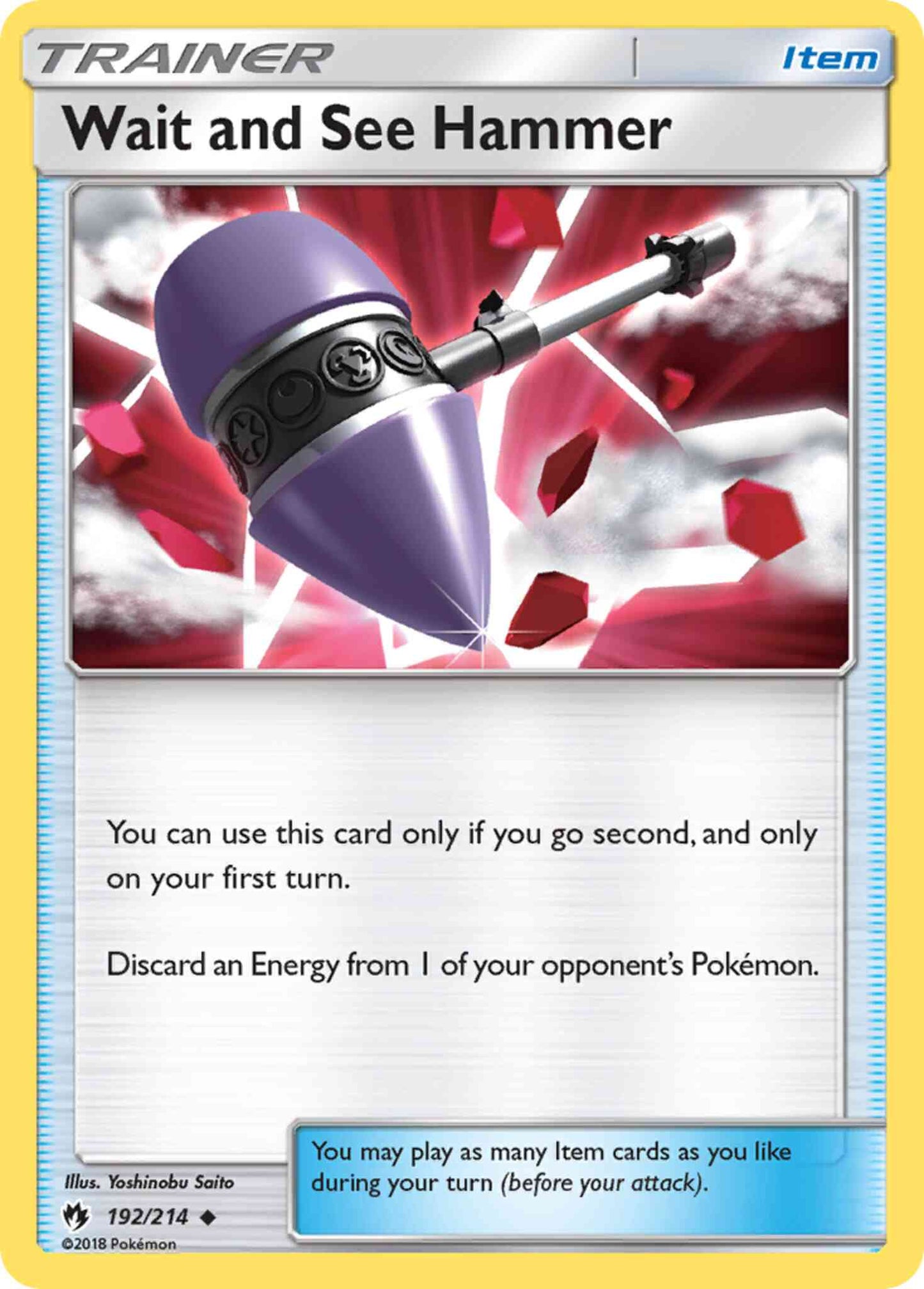 Wait and See Hammer - 192/214 - Uncommon [sm8-192] [Reverse Holo]
