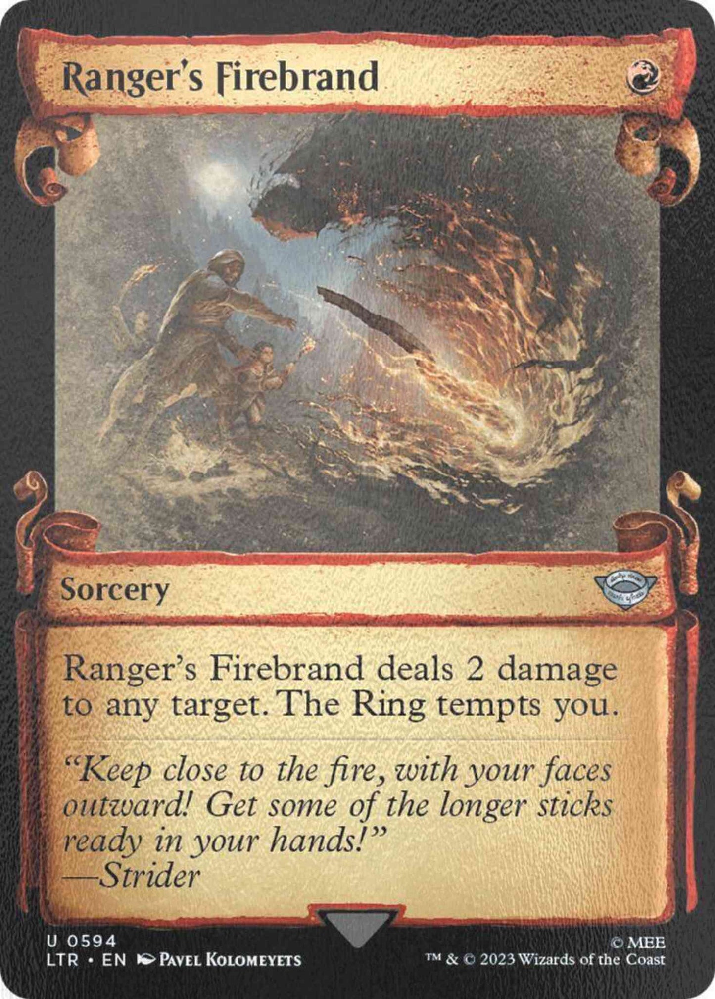 Ranger's Firebrand [594] [Scrolls Showcase] [The Lord of the Rings: Tales of Middle-earth] [Silver Foil]