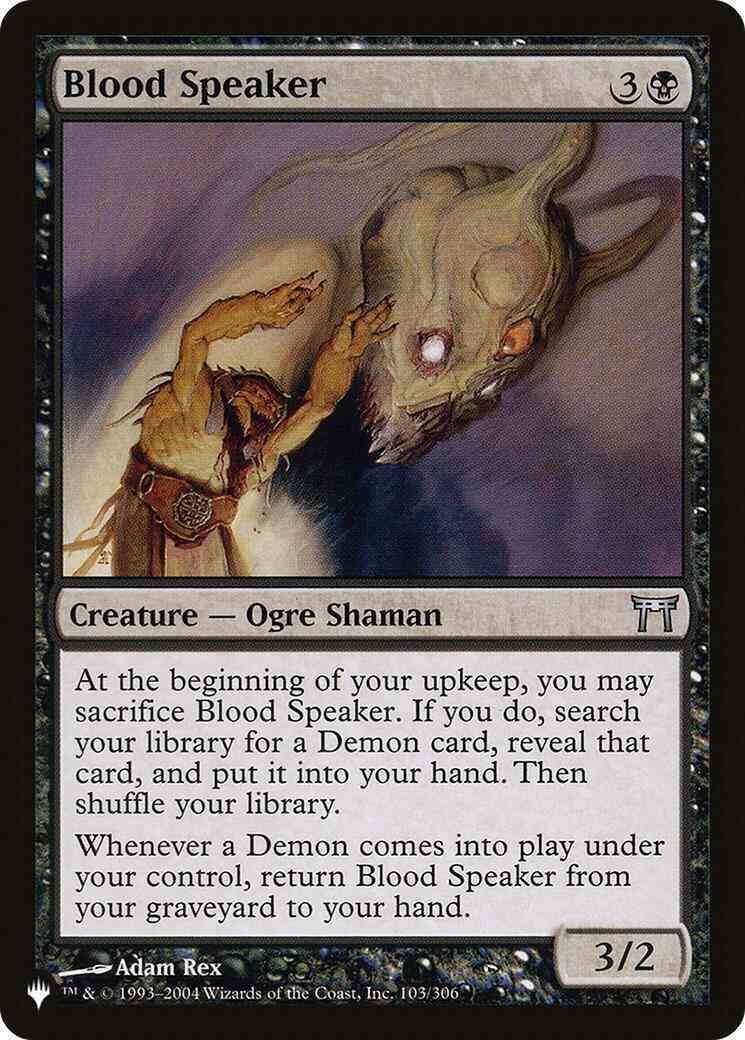 Blood Speaker [CHK-103] [The List] [Non-Foil]