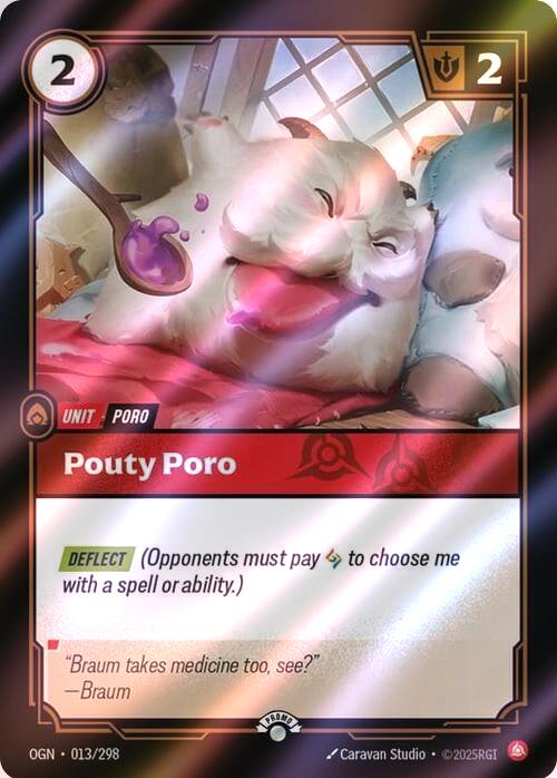 Pouty Poro - 013/298 [Riftbound Organized Play Promotional Cards] [Foil]