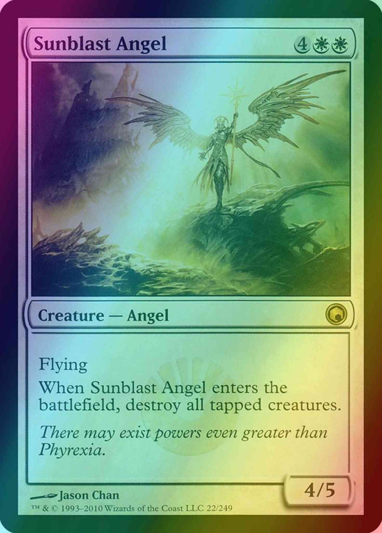 Sunblast Angel [22] [Scars Of Mirrodin] [Foil]