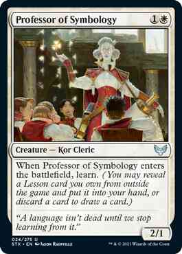 Professor of Symbology [24] [Strixhaven: School of Mages] [Non-Foil]