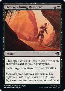 Overwhelming Remorse [110] [The Brothers' War] [Non-Foil]