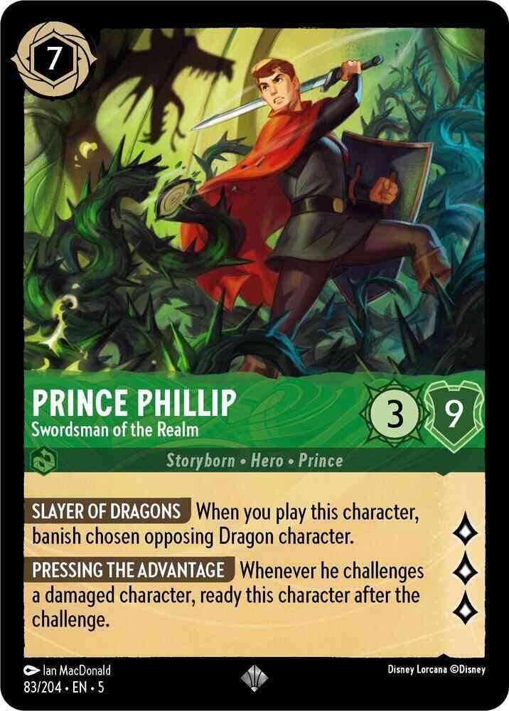 Prince Phillip - Swordsman of the Realm - 83/204 [Shimmering Skies] [Non-Foil]