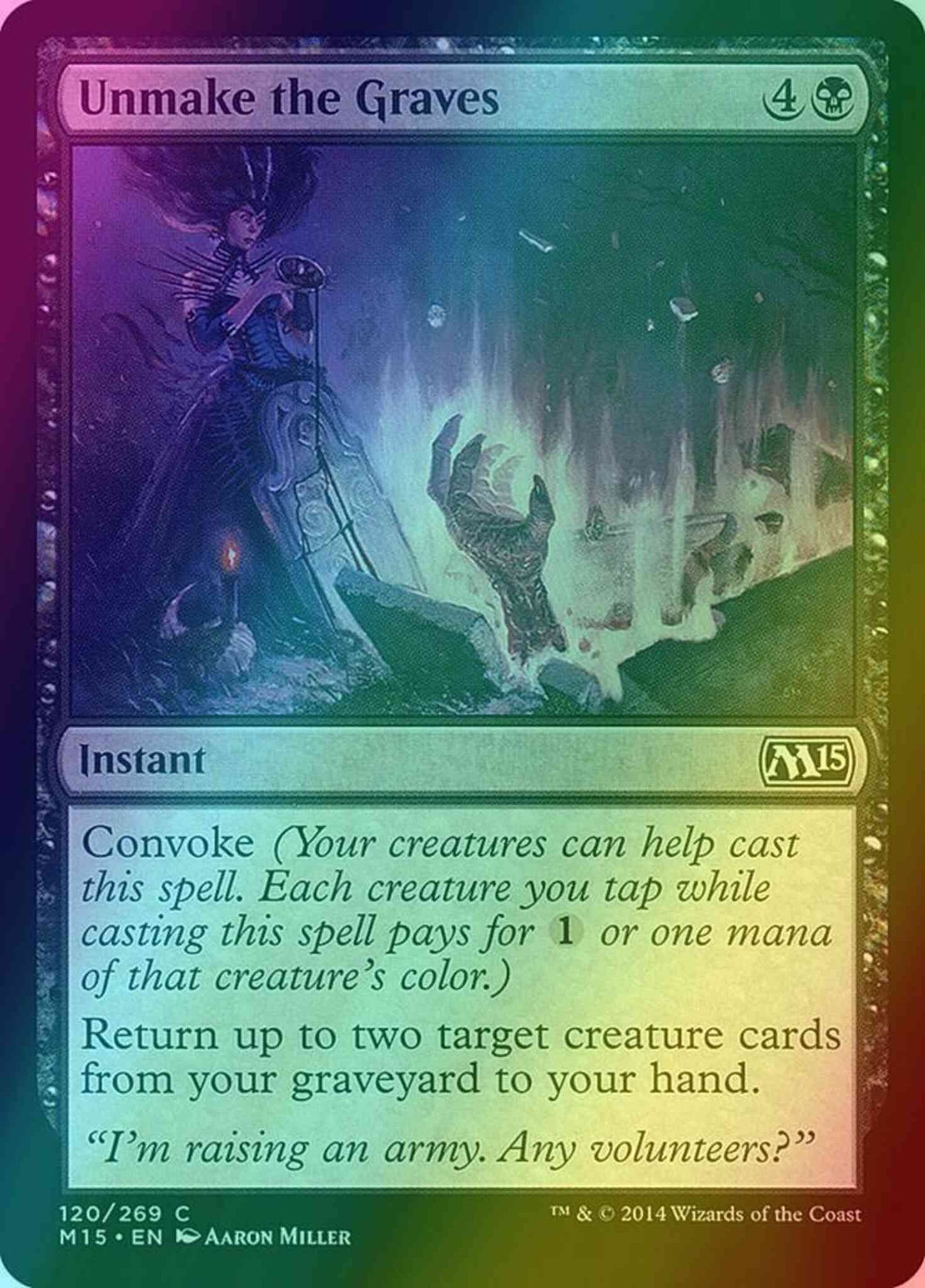 Unmake the Graves [120] [Magic 2015] [Foil]