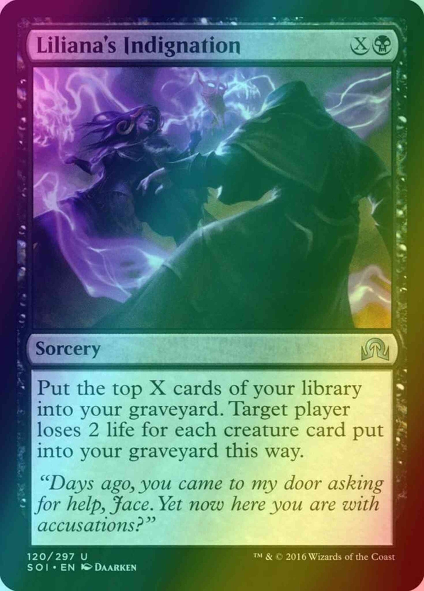 Liliana's Indignation [120] [Shadows over Innistrad] [Foil]