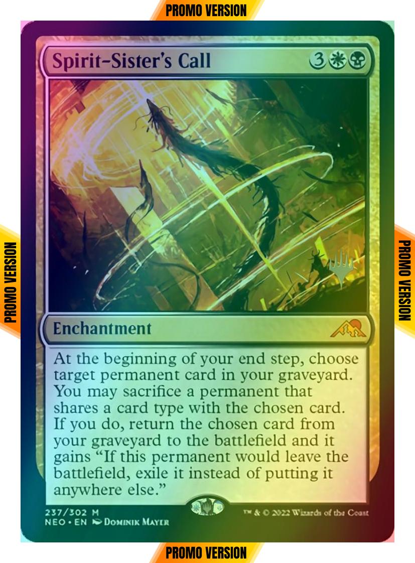 Spirit-Sister's Call [Promo Pack] [237p] [Kamigawa: Neon Dynasty: Promos] [Foil]