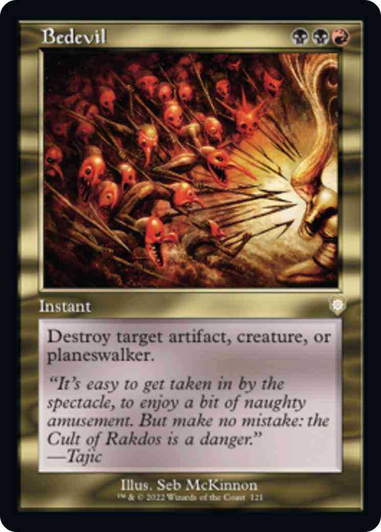 Bedevil [121] [Retro Frame] [The Brothers' War: Commander] [Non-Foil]