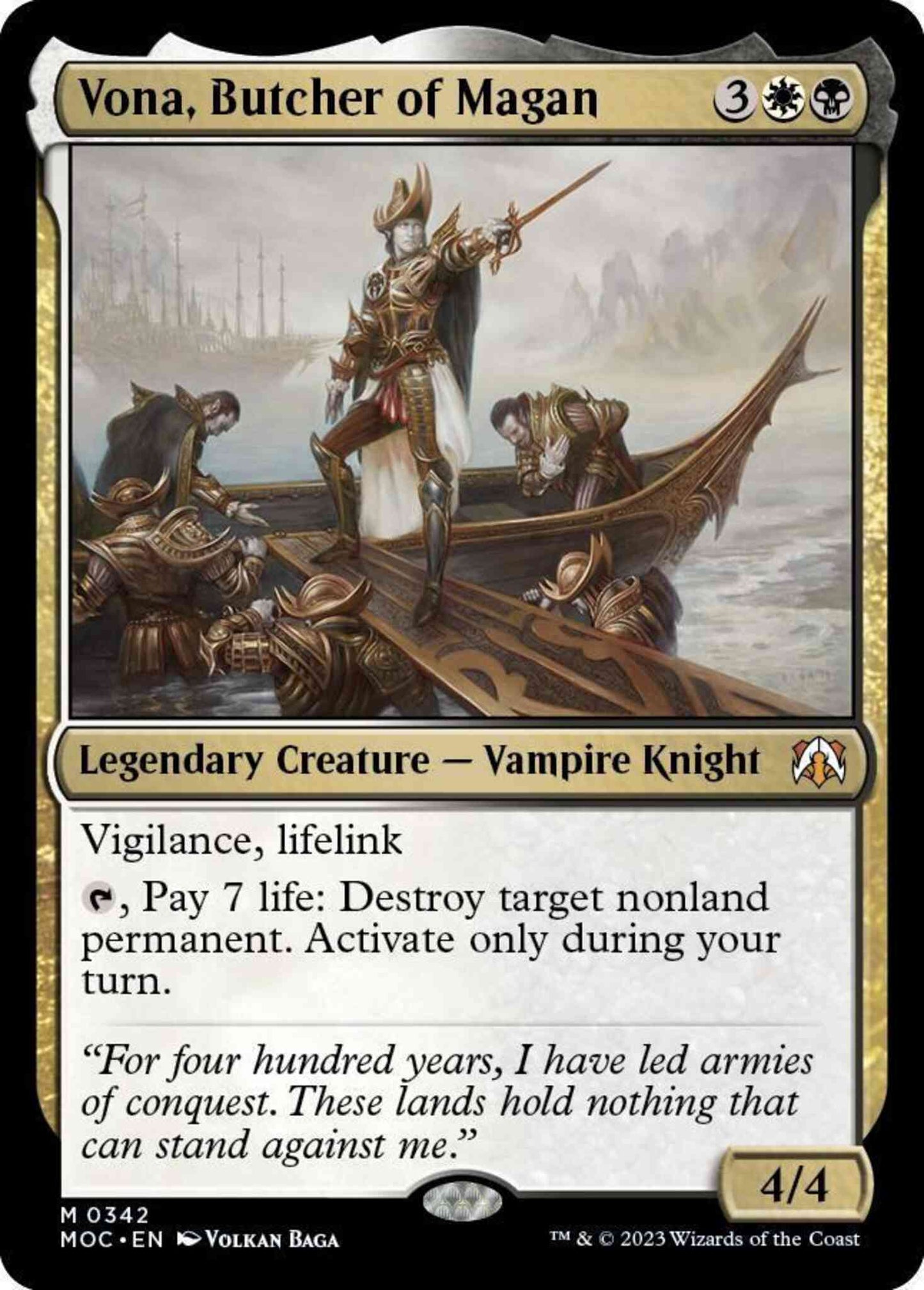 Vona, Butcher of Magan [342] [March of the Machine: Commander] [Non-Foil]