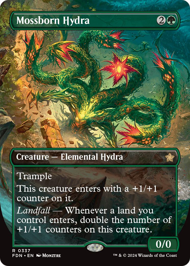 Mossborn Hydra [337] [Borderless] [Foundations] [Non-Foil]