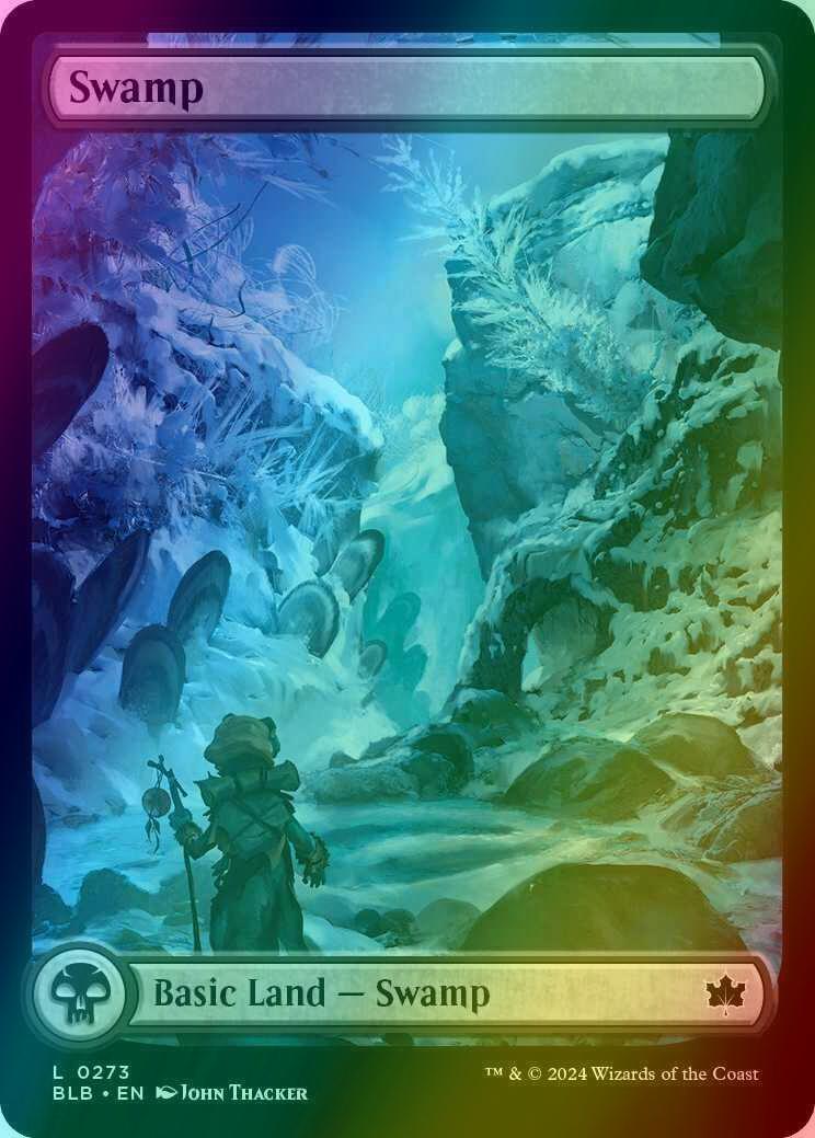 Swamp [273] [Full Art] [Winter] [Bloomburrow] [Foil]