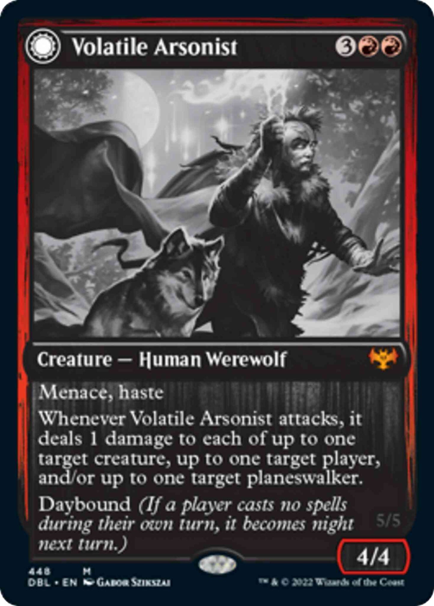 Volatile Arsonist // Dire-Strain Anarchist [448] [Innistrad: Double Feature] [Non-Foil]