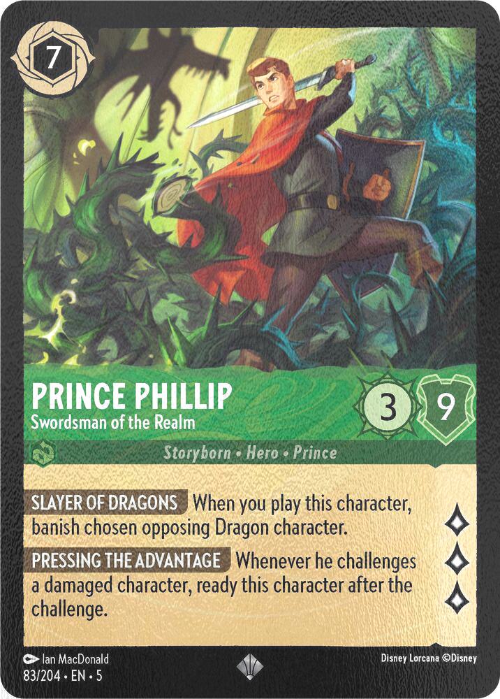 Prince Phillip - Swordsman of the Realm - 83/204 [Shimmering Skies] [Cold Foil]