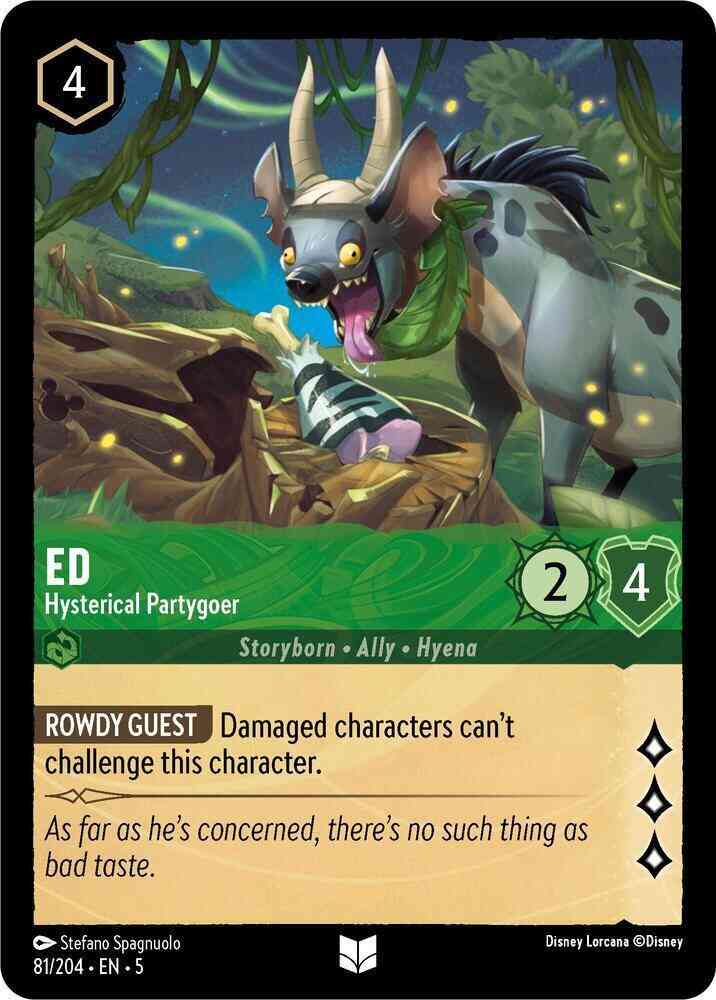 Ed - Hysterical Partygoer - 81/204 [Shimmering Skies] [Non-Foil]