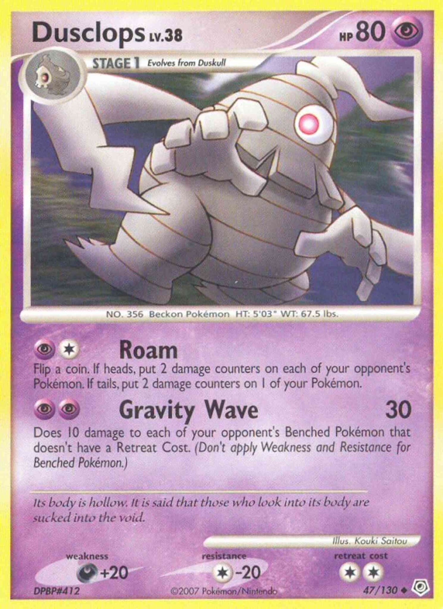 Dusclops - 47/130 - Uncommon [dp1-47] [Non-Holo]