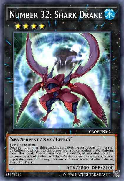 Number 32: Shark Drake - GAOV-EN042 - Ultimate Rare - 1st Edition