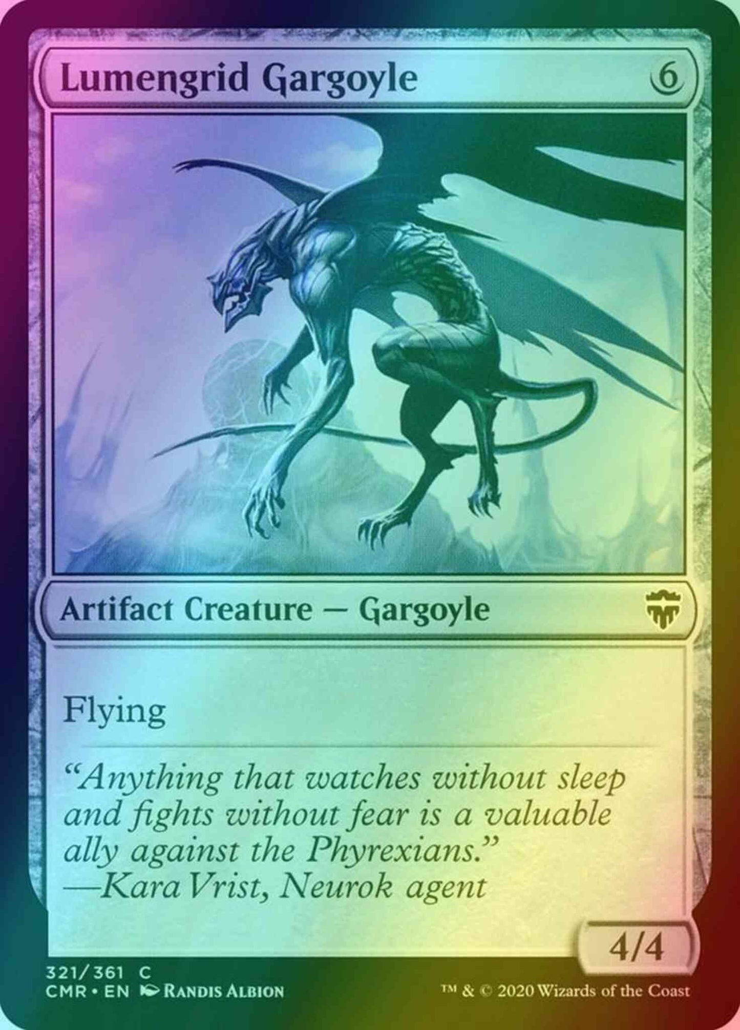 Lumengrid Gargoyle [321] [Commander Legends] [Foil]