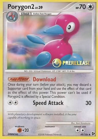 Porygon2 - 49/106 - Promotional - Holo Prerelease Promo [Holo]