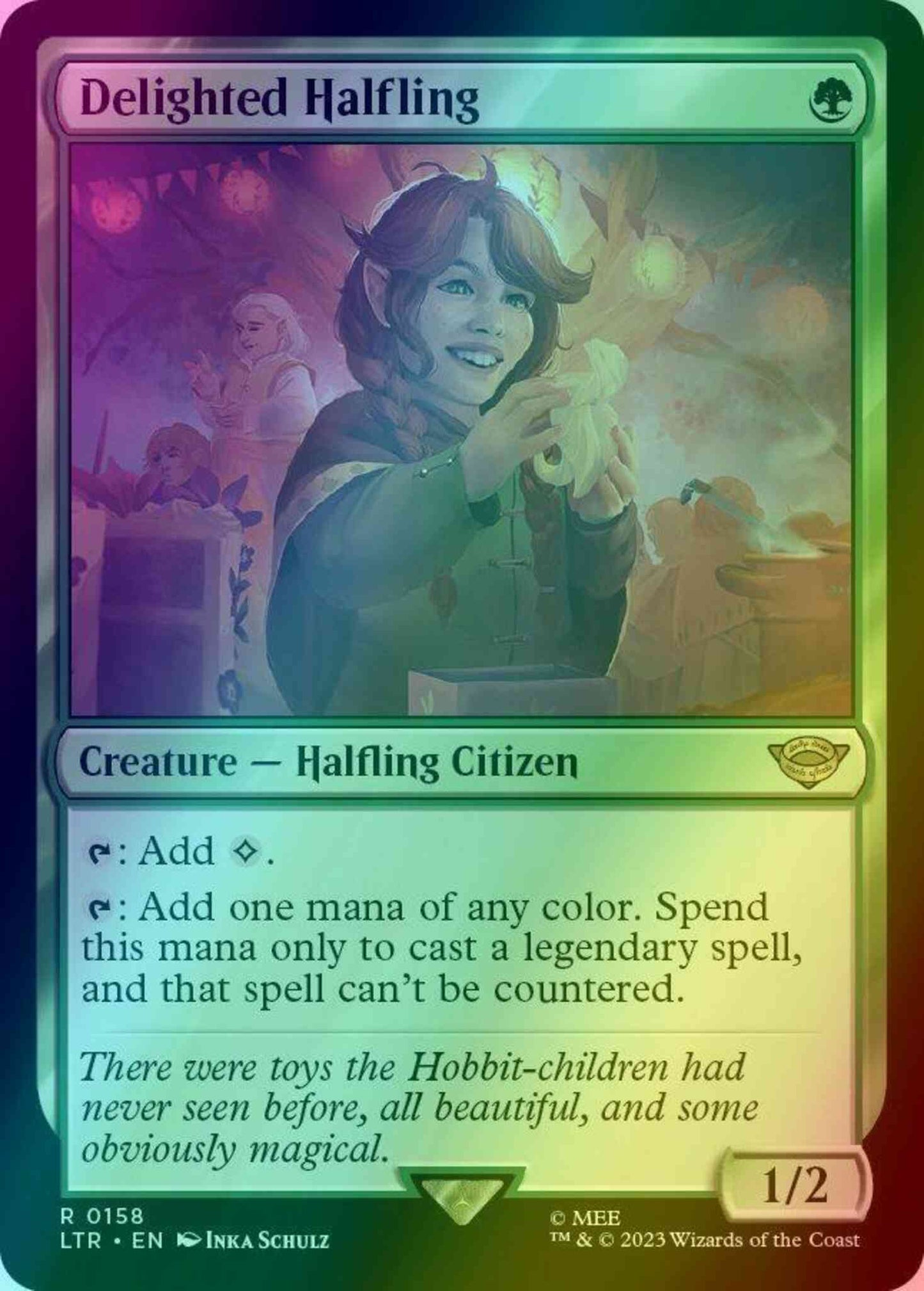 Delighted Halfling [158] [The Lord of the Rings: Tales of Middle-earth] [Foil]