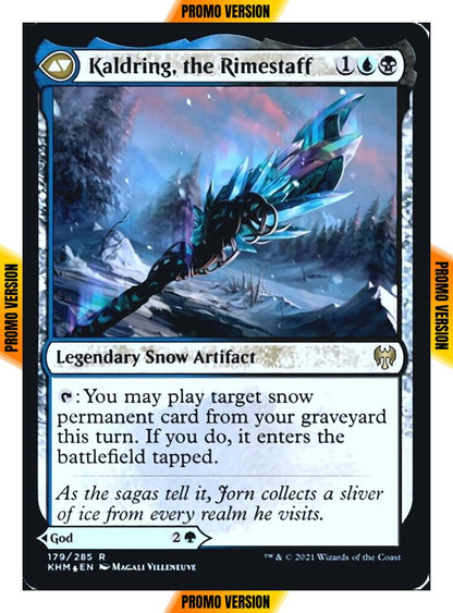 Jorn, God of Winter // Kaldring, the Rimestaff [Prerelease] [179s] [Kaldheim Promos] [Foil]