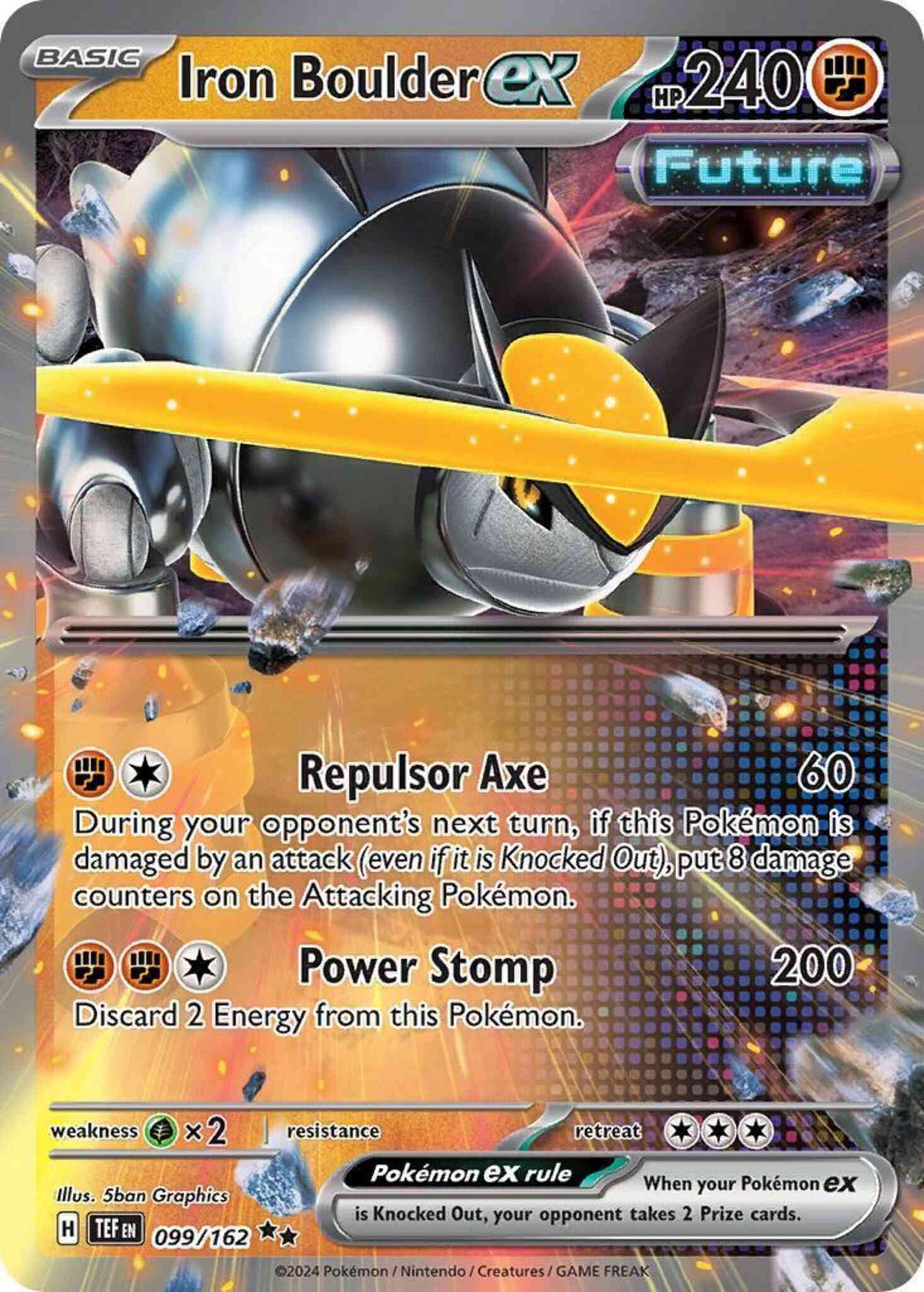 Iron Boulder ex - 099/162 - Double Rare [sv05-099] [Ultra]