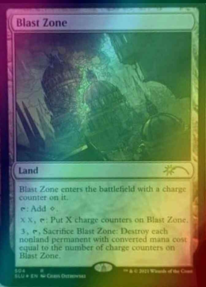 Blast Zone [0504] [Stained Glass] [Secret Lair: Ultimate Edition] [Foil]