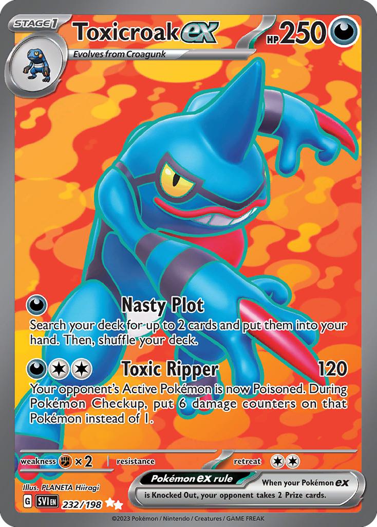 Toxicroak ex - 232/198 - Ultra Rare [sv01-232] [Ultra]