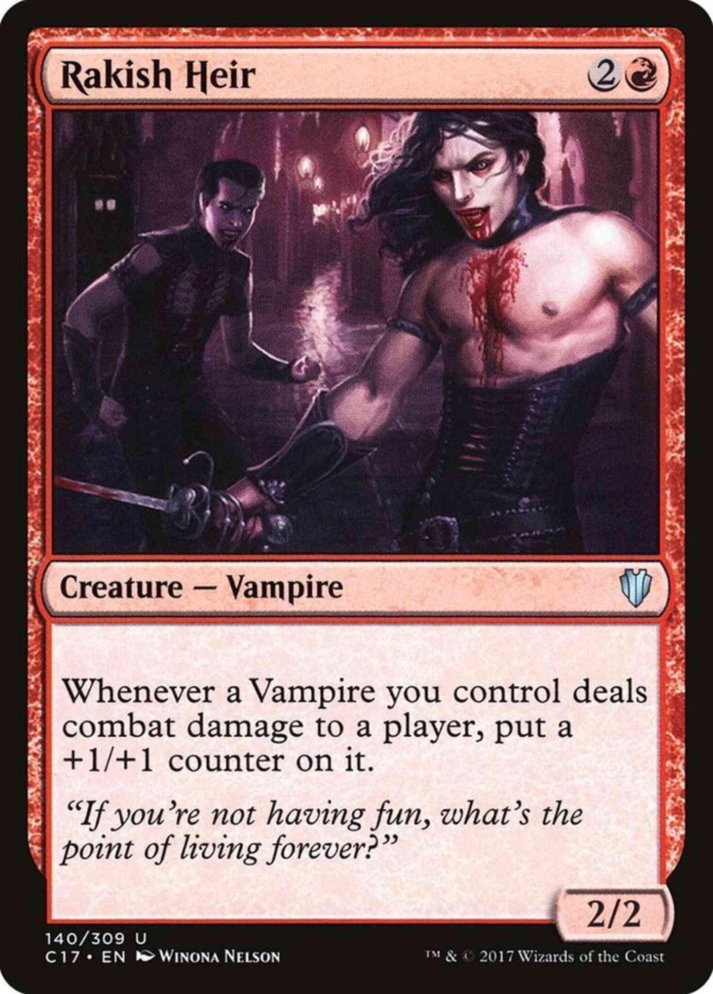 Rakish Heir [140] [Commander 2017] [Non-Foil]