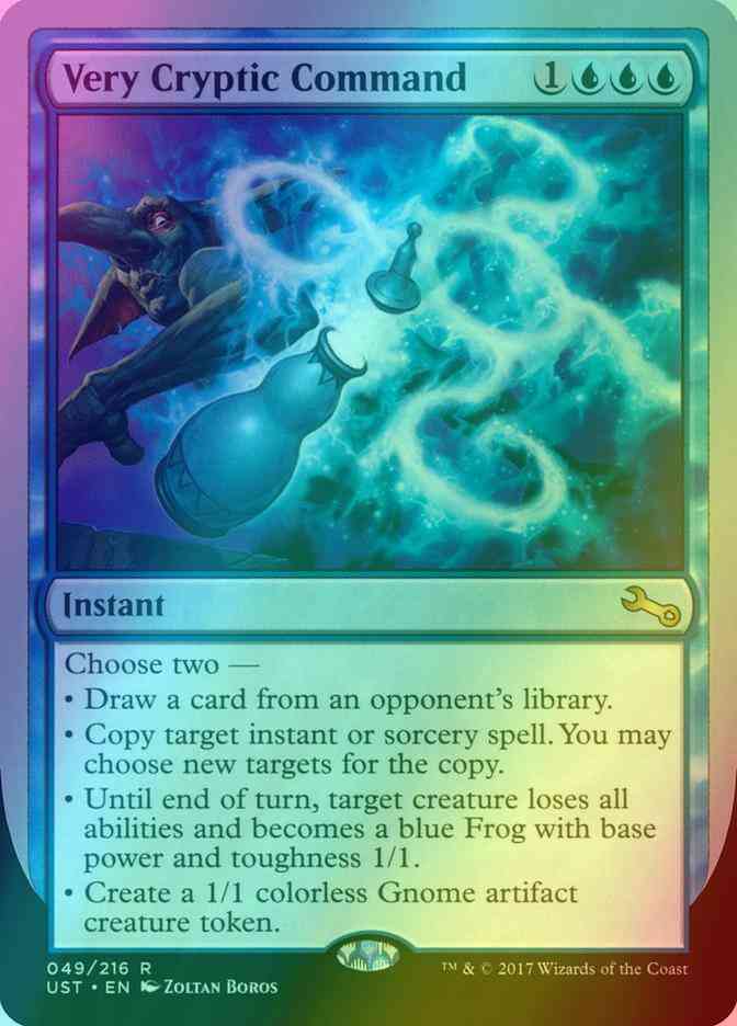 Very Cryptic Command [49c] [c] [Unstable] [Foil]