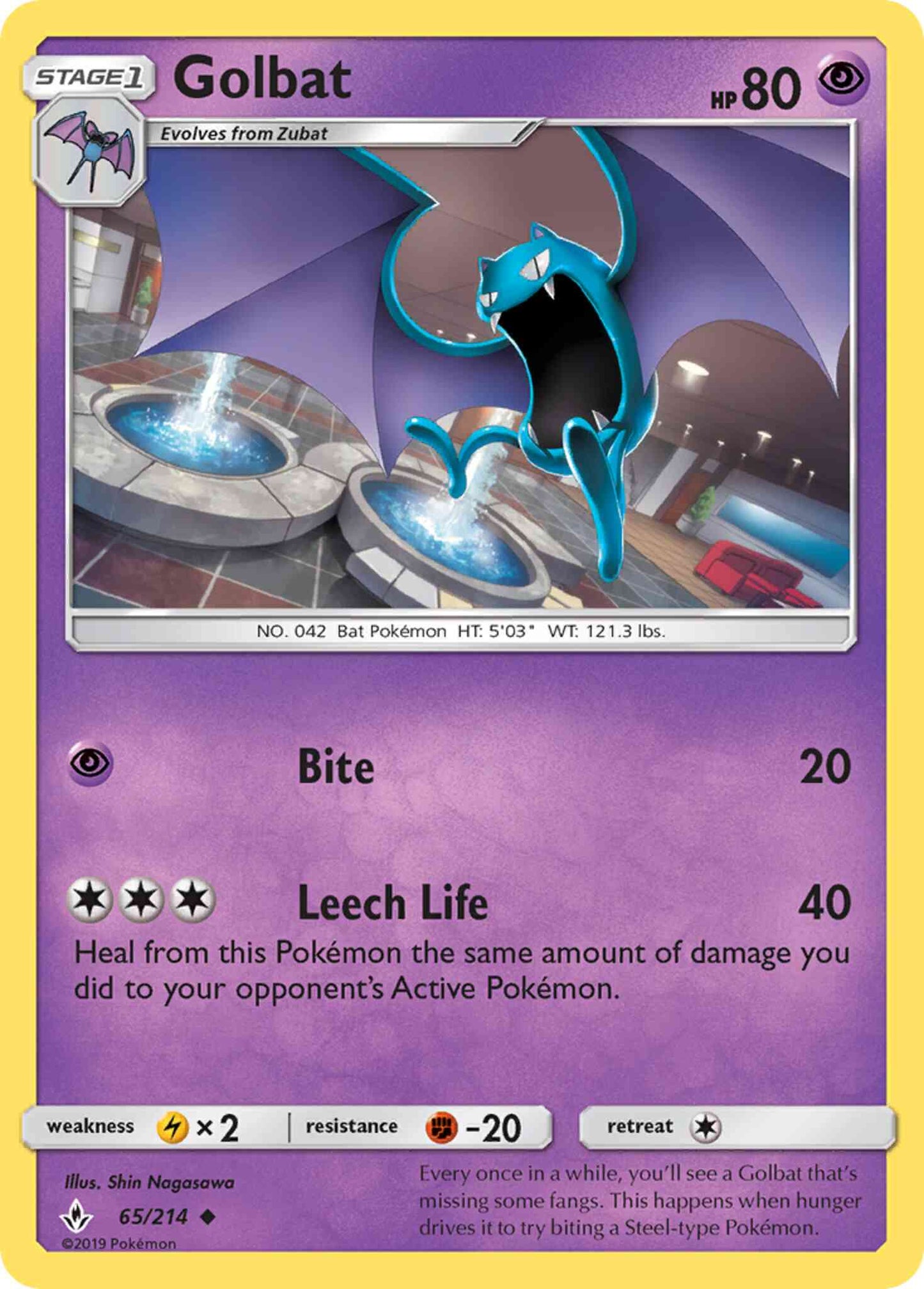 Golbat - 65/214 - Uncommon [sm10-65] [Non-Holo]