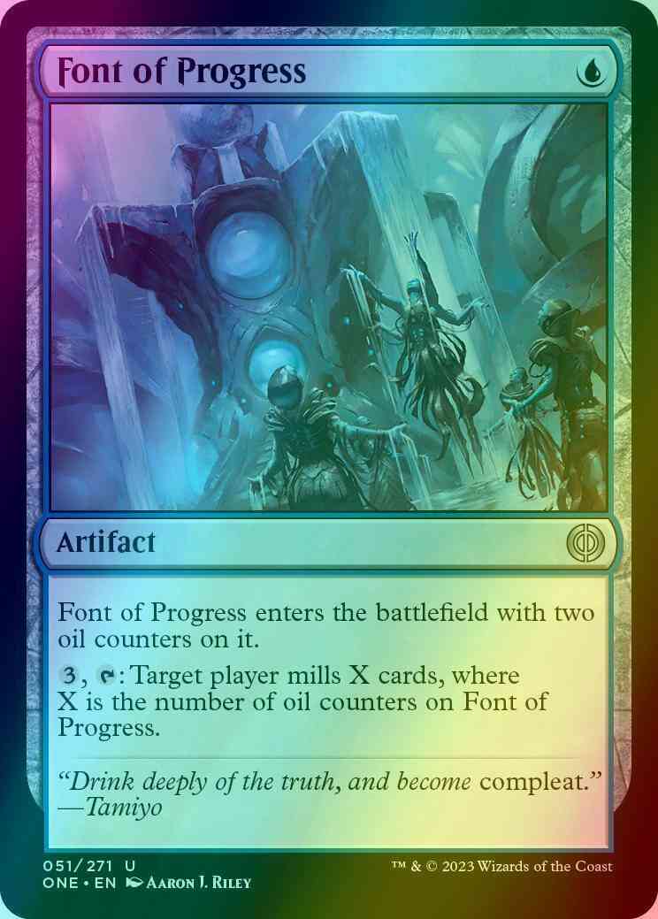 Font of Progress [51] [Phyrexia: All Will Be One] [Foil]