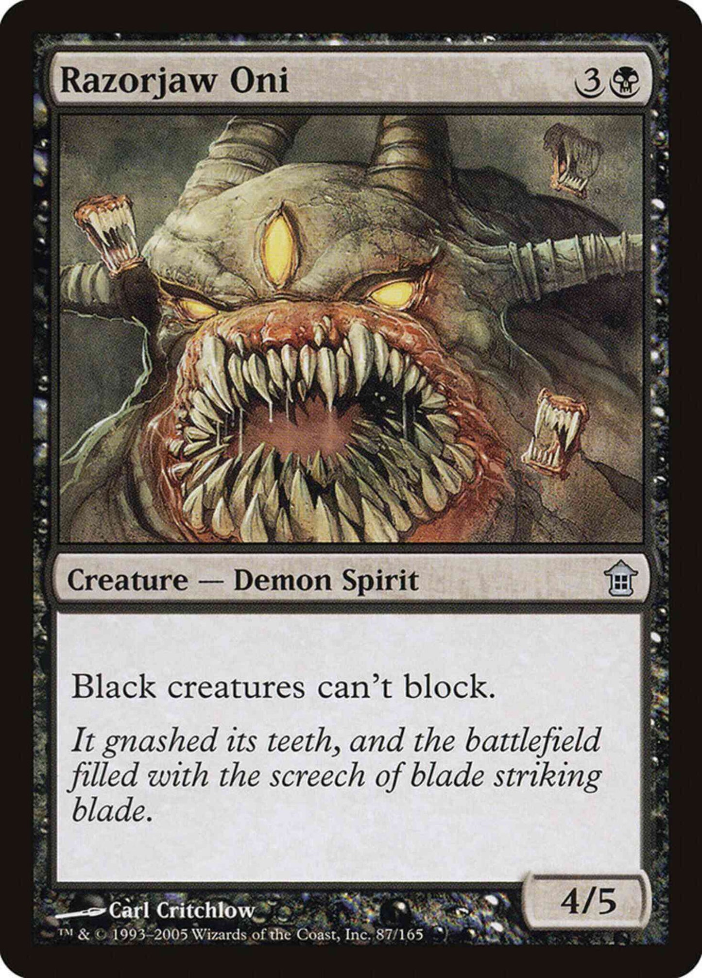Razorjaw Oni [87] [Saviors of Kamigawa] [Non-Foil]