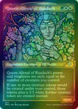 Queen Allenal of Ruadach [350] [Stained Glass Showcase] [Dominaria United] [Textured Foil]