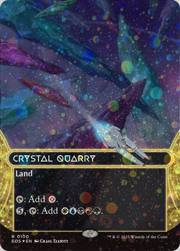 Crystal Quarry [100] [Borderless] [Edge of Eternities: Stellar Sights] [Galaxy Foil]