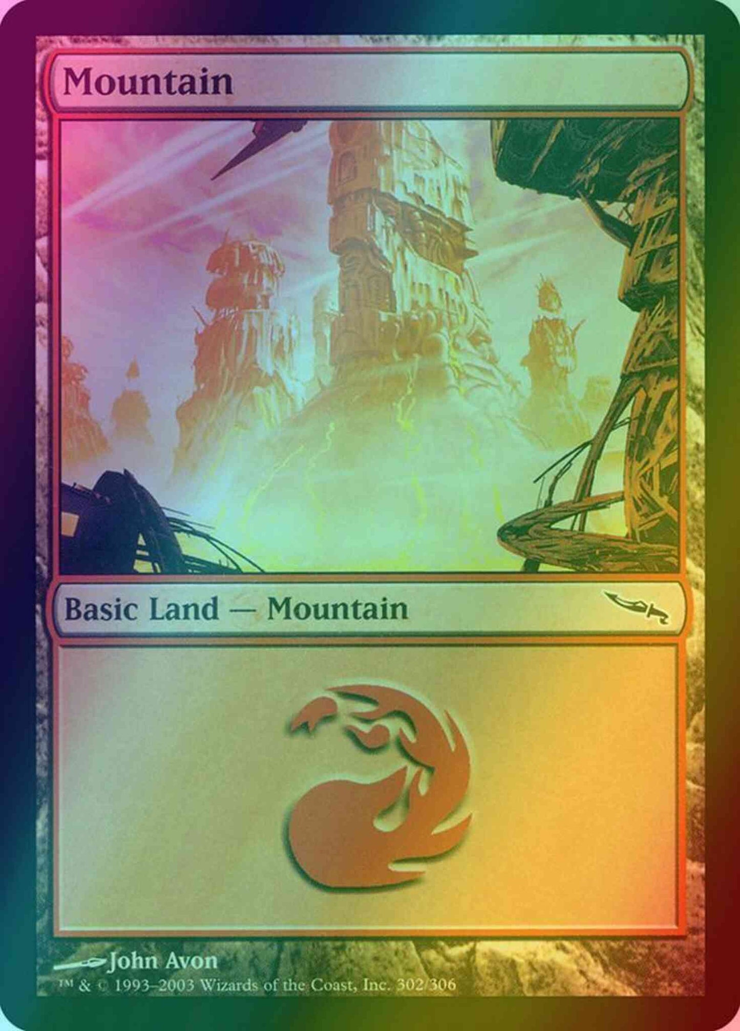 Mountain [302] [Mirrodin] [Foil]