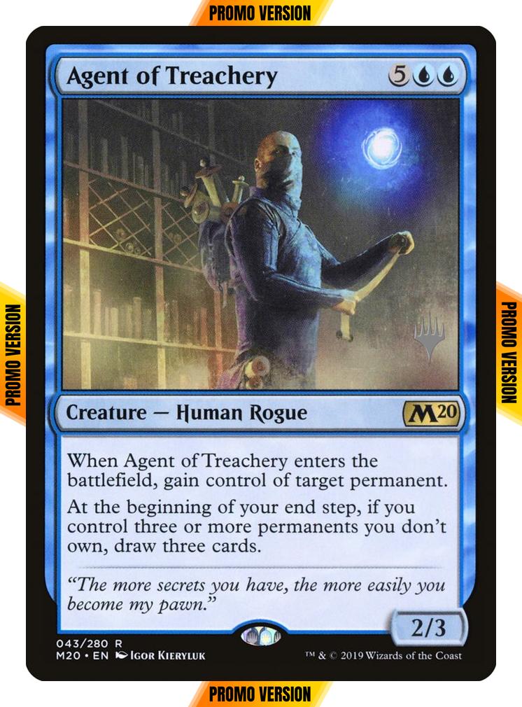 Agent of Treachery [43p] [Promo Pack] [Core Set 2020 Promos] [Non-Foil]