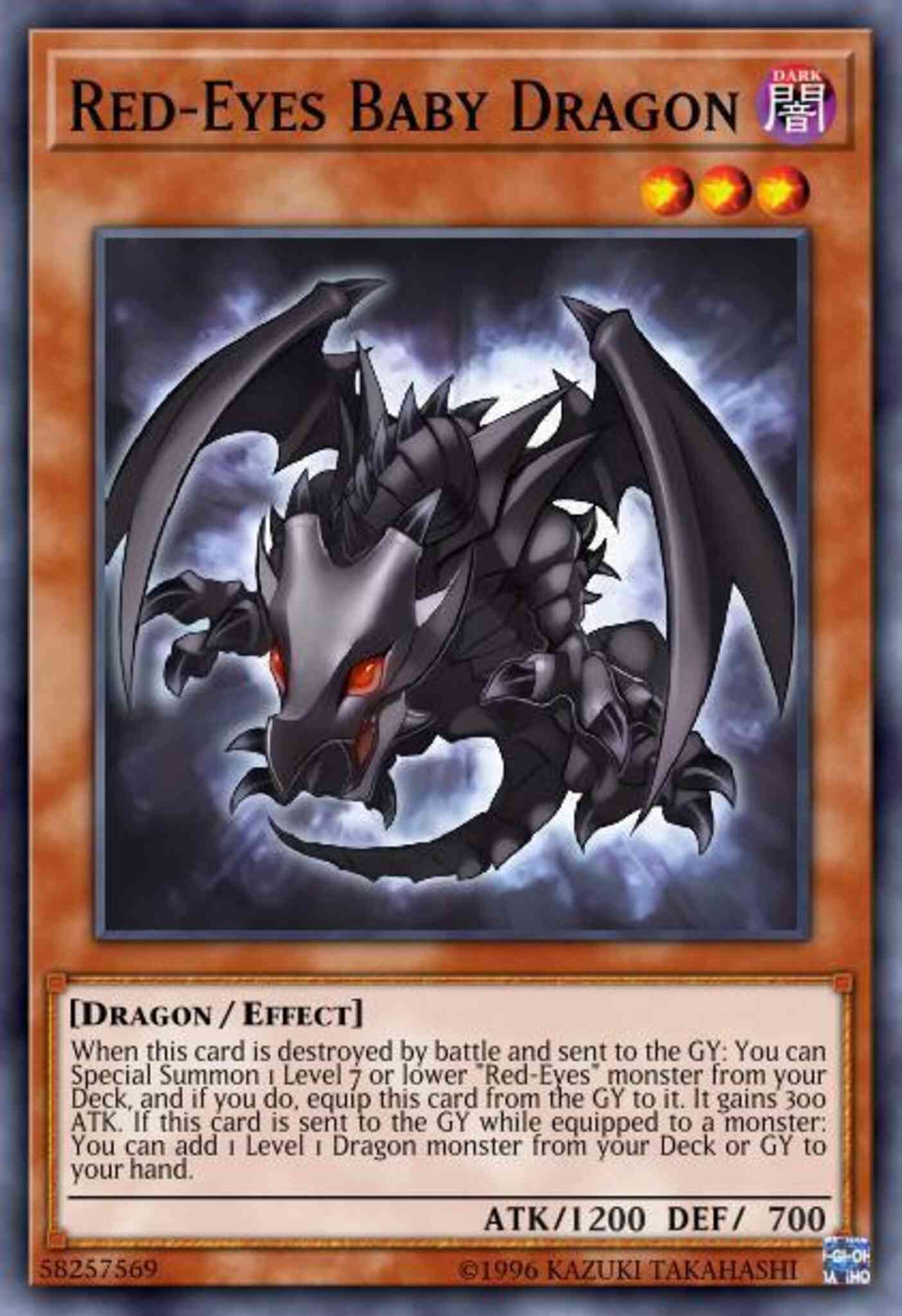 Red-Eyes Baby Dragon - LEDU-EN001 - Ultra Rare - 1st Edition