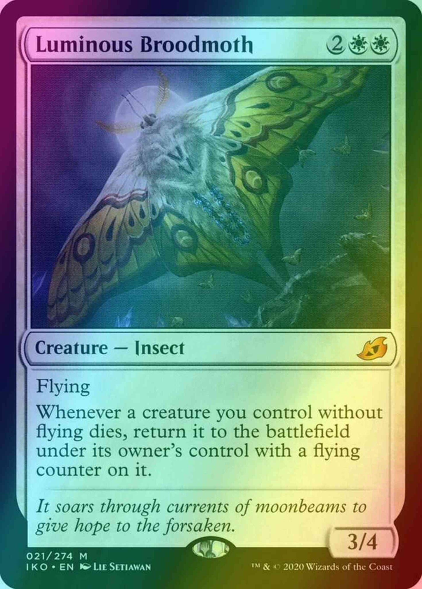 Luminous Broodmoth [21] [Ikoria: Lair of Behemoths] [Foil]