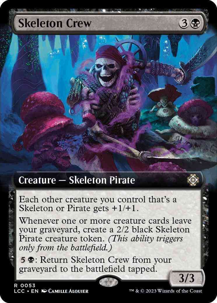 Skeleton Crew [53] [Extended Art] [The Lost Caverns of Ixalan: Commander] [Non-Foil]