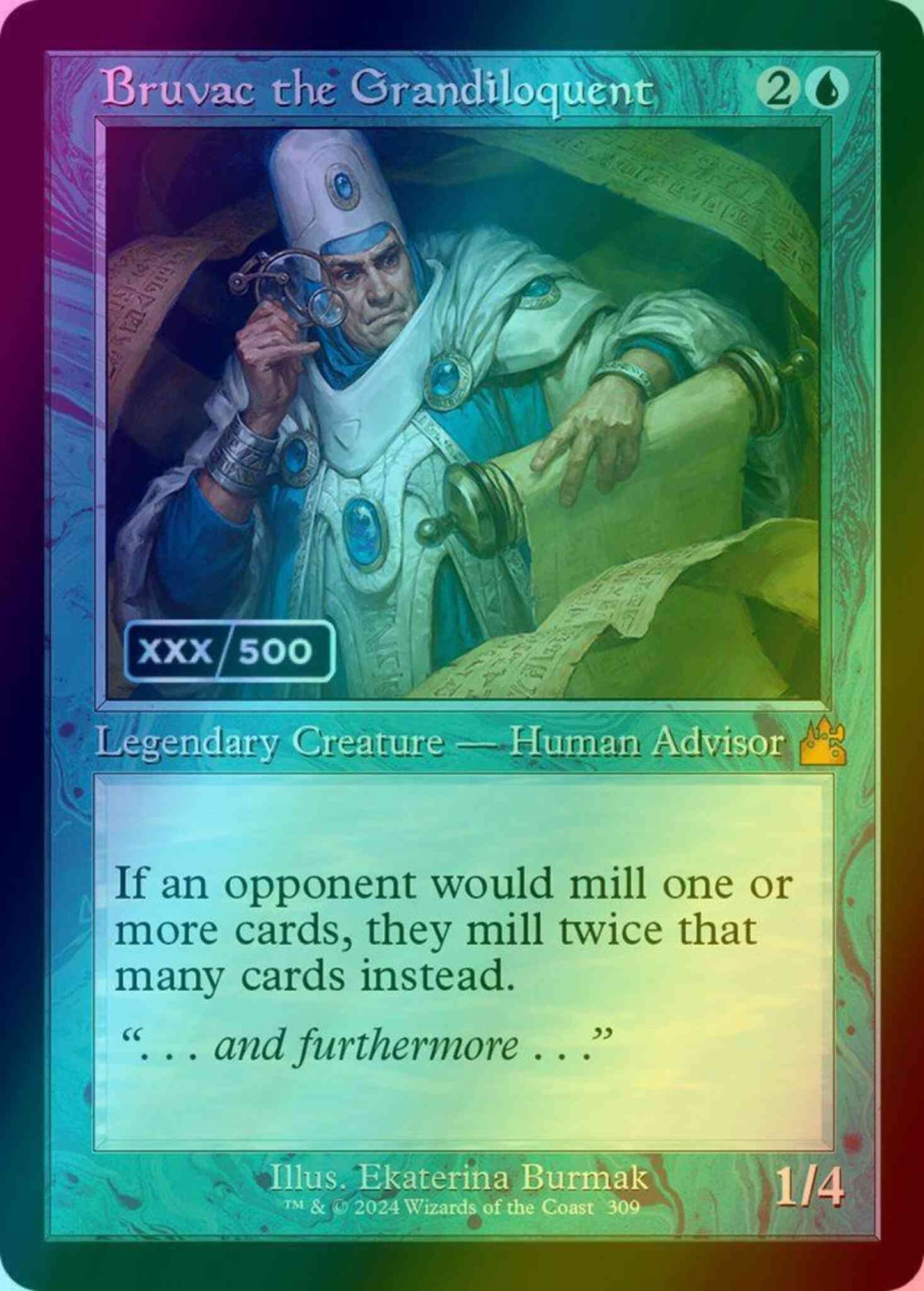 Bruvac the Grandiloquent - Serial Numbered [309z] [Retro Frame] [Ravnica Remastered] [Foil]