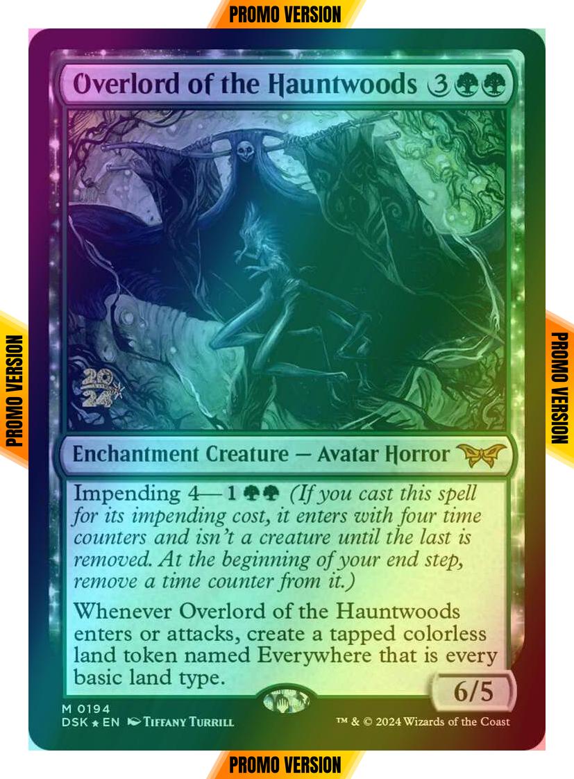 Overlord of the Hauntwoods [194s] [Prerelease] [Duskmourn: House of Horror: Promos] [Foil]