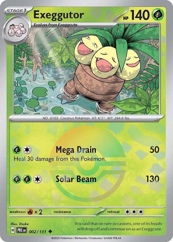 Exeggutor - Poké Ball Pattern - 002/131 - Uncommon [sv085-002] [Reverse Holo]