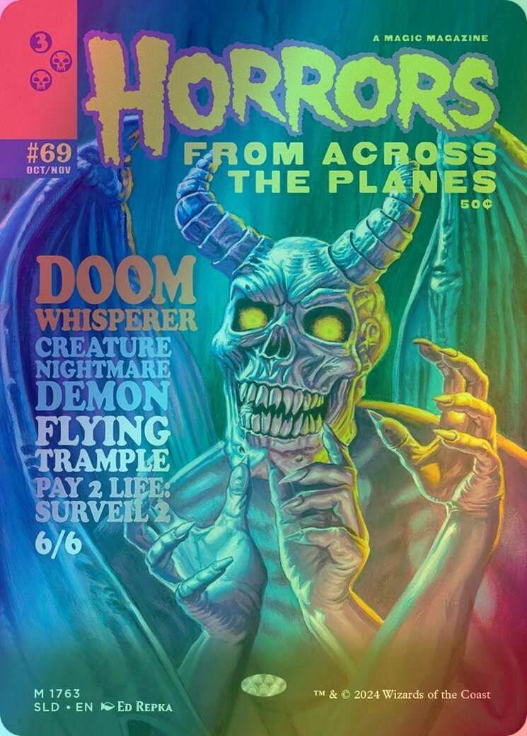 Doom Whisperer [1763] [Borderless] [Monstrous Magazine] [Secret Lair Drop] [Foil]