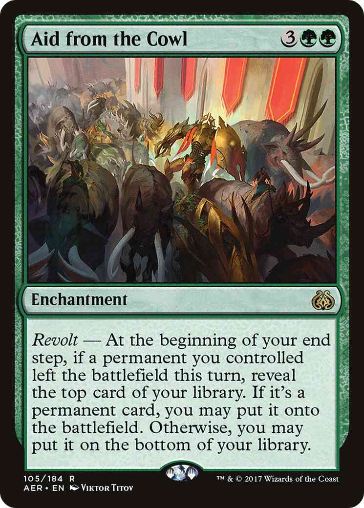 Aid from the Cowl [105] [Aether Revolt] [Non-Foil]