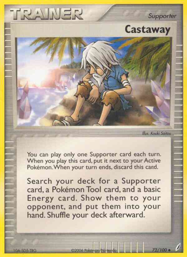 Castaway - 72/100 - Uncommon [ex14-72] [Reverse Holo]